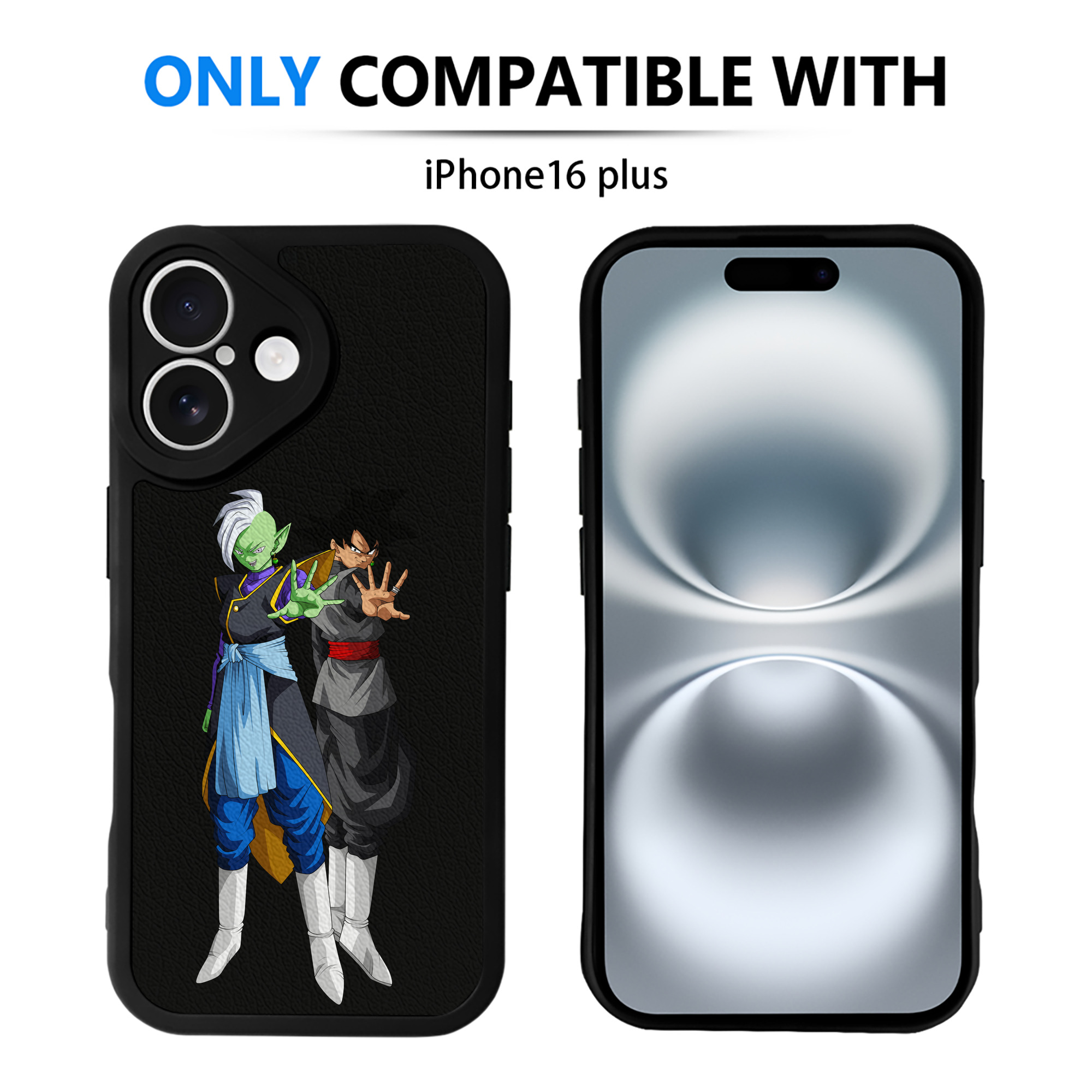 （画像用） ドラゴンボール DRAGON BALL 【iPhone 16シリーズ対応】シリコンスマホケース（レザー調） 材質：シリコン